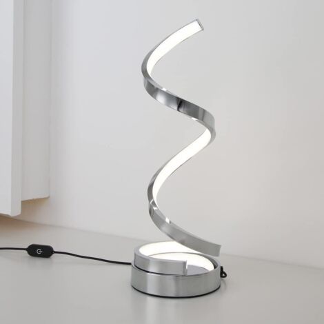 Lampe de Table, Lampe Spirale LED Dimmable de Bureau, Températures de Couleur Régable, avec Ampoule de 9W, Lampe de Chevet Luminaires Intérieur, pour Bureau, Salon, Chambre (1/5)