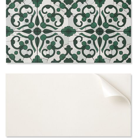 Panel decorativo de pared de PVC con estampado para habitaci贸n, 100x50 cm, dise帽o de plantas con adornos.
