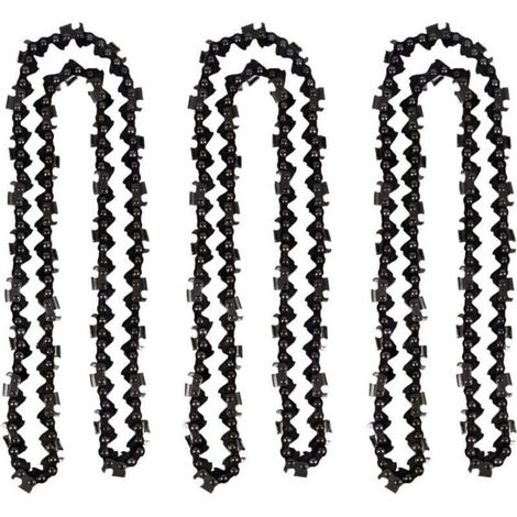 SABIR Lot de 3 Chaîne de tronçonneuse de 50 cm 0.325" 1,5 mm 76 maillons d'entraînement - compatible avec Timberpro 62CC, Hyundai et autres,de (1/4)