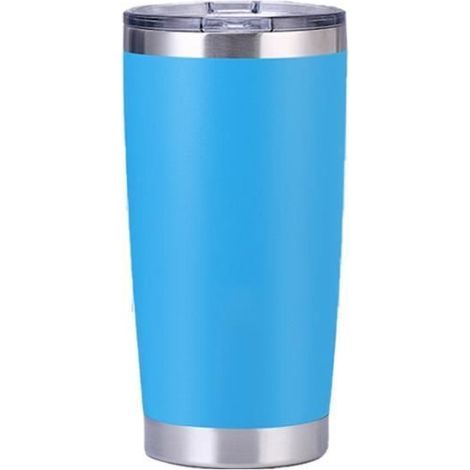 (Hellblau) Isolierflasche, Edelstahl, 590 ml Isolierbecher, Hellblau (1/4)