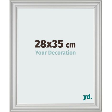 yd. - Cadre photo 28x35 - Argent Mat - MDF - Lazio (1/5)