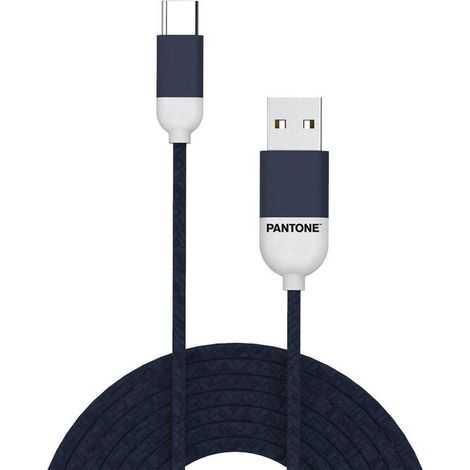 Cable USB-C a USB Pantone PT-TC001-5N Azul oscuro 1,5 m 4713213361290 S7783266 Pantone (1/3)