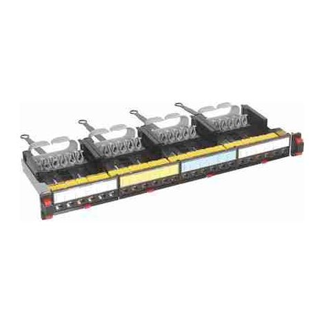Panneau de brassage BTIC9024C6AS avec 24 connecteurs RJ45 CAT6A STP