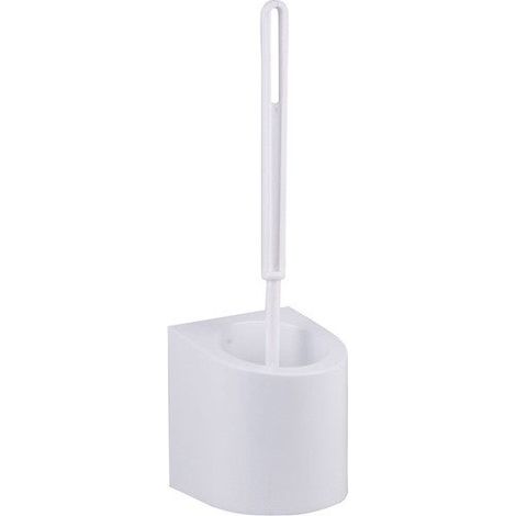 Brosse WC Funky à fixer, blanc