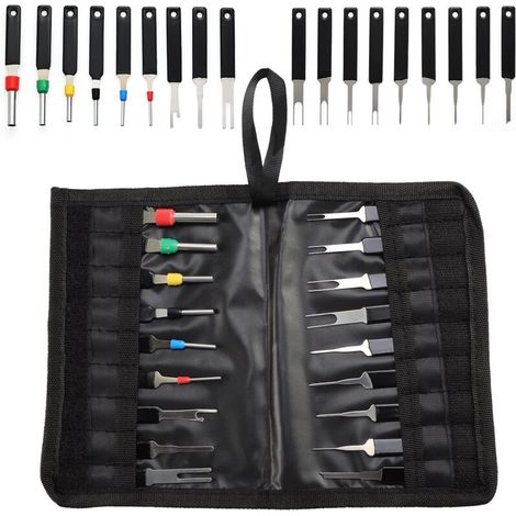 Kit di strumenti per la rimozione dei terminali delle auto da 18 pezzi, estrattore di connettori per cavi (1/4)