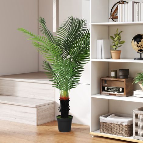 Realistic Artificial Areca Palm Tree 150cm for Home Decor - Perfect for Living Rooms, Offices, and Entryways - Easy Assembly, Stable Design