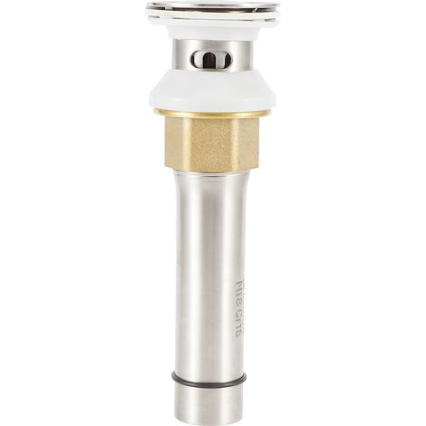 Bonde de lavabo en acier inoxydable 304, accessoire de cuisine et salle de bain, type D, bonde à clapet avec trou LQ-5393 (1/5)