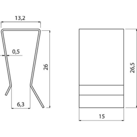 Clip de maintien pour transistor Fischer Elektronik THFA 4 10007633 1 pc(s) Q68979 (1/4)