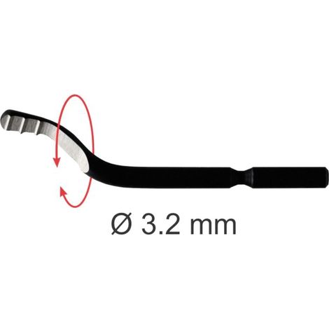 MC-20 CUCHILLA HSS 3,2 mm. BIDIRECCIONAL. Para viruta corta.DESBASTADO MULTICORTE