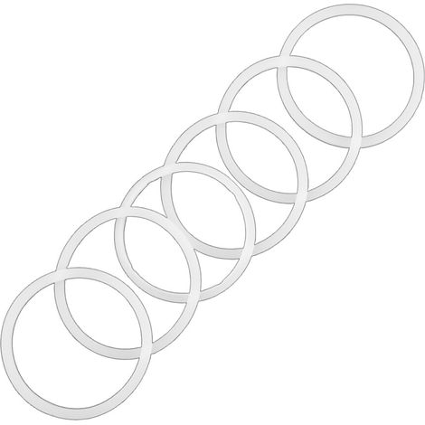 Juego de 6 anillos de sellado de repuesto para - Blanco (1/5)