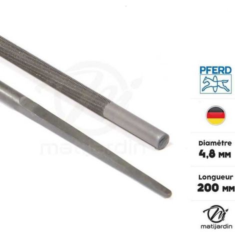 Limes affûtage chaîne tronçonneuse Pferd Ø 4,8 mm L 200 mm Par 6 (1/3)