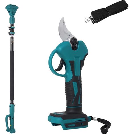 Akku-Gartenschneider, Klinge aus hochlegiertem Stahl, bürstenloser Motor, Schere mit Stange, EU (1/2)
