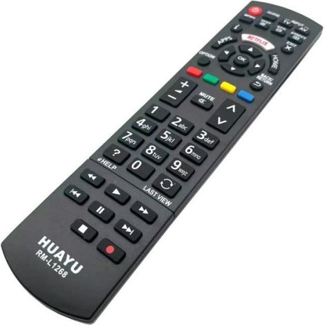Télécommande pour Panasonic - Compatible Modèles N2QAYB000321 TC-26LX14 TC-42PX14 TC-65PS14 TC-P65S1 - Avec Touche Netflix - 1 Pièce (1/4)