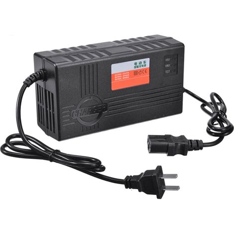 Chargeur Batterie Moto 60V 20AH Affichage LED pour Trottinette Vélo Électrique au Plomb (1/4)