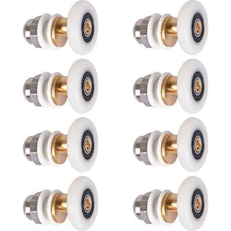 8 Pièces Roulettes che 25mm, Roulette Porte Coulissante che Roulement pour Porte de che (1/4)