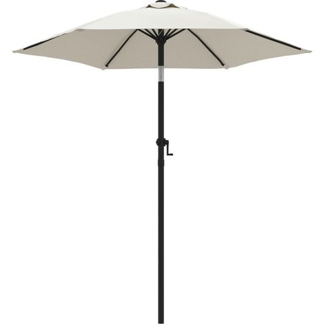 Ombrellone 200 x 211 cm alluminio bianco sabbia 020008146