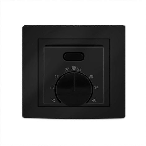 Thermostat de sol MK05, régulateur de température pour chauffage au sol, 220V 16A, noir, contrôleur mural précis pour pièce, compatible avec système de plancher chauffant (1/5)