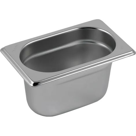 Bac gastronorme GN 1/9 - 100 en inox REDFOX - GN 1/9-100 - REDFOX