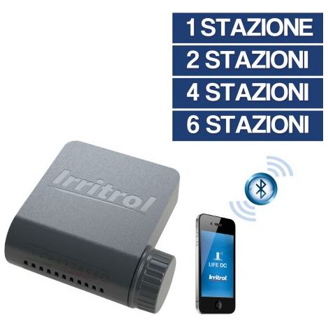 PROGRAMMATORE IRRIGAZIONE CENTRALINA A BATTERIA IRRITROL LIFE DC BLUETOOTH 35713V 1 STAZIONE (35713)