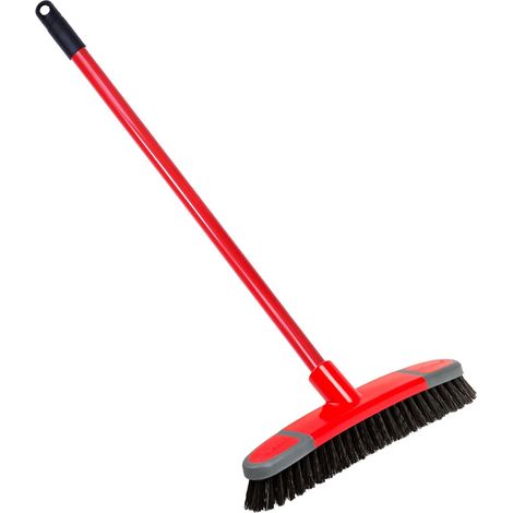 2 x Deck Scrub Bristles Sweeping Brushes Ideal For Cleaning Hard Floors