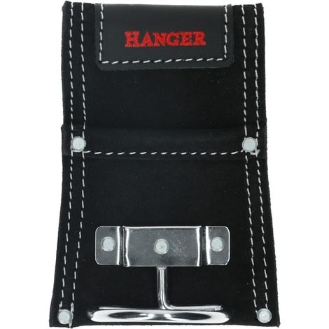Hanger 510015 porta martillo marrón en cuero serraje (1/3)
