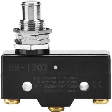 1Pc Micro Switch Momentary Limit Switch Snap Action Silver Contacts (BM-1307) (1/5)