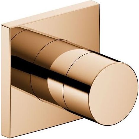 Valvola a 2 vie deviatrice IXMO DN 15, UP, con maniglia IXMO Rosetta pure quadrata bronzo lucidato KEUCO