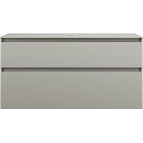 burgbad Lin20 mueble bajo para lavabo con consola, 2 extraíbles, (1/2)