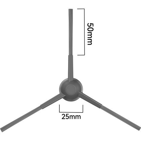 Compatible avec l'aspirateur robot Midea Osmo W20 à brosse latérale. Accessoires W20Pro : brosse latérale de nettoyage, poils et consommables. (1/4)