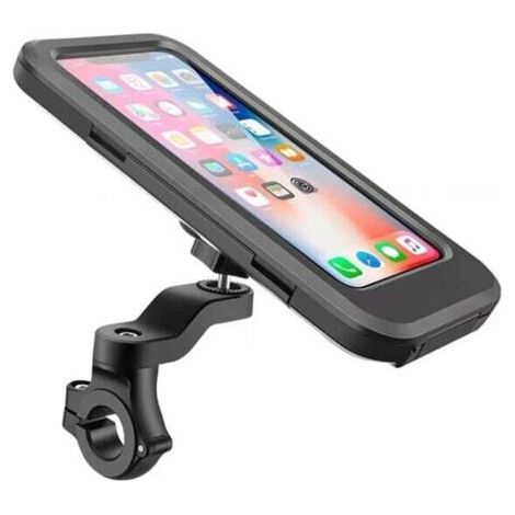 QORVA-Support de téléphone portable étanche pour moto et vélo, support de téléphone portable pour guidon de vélo, support étanche