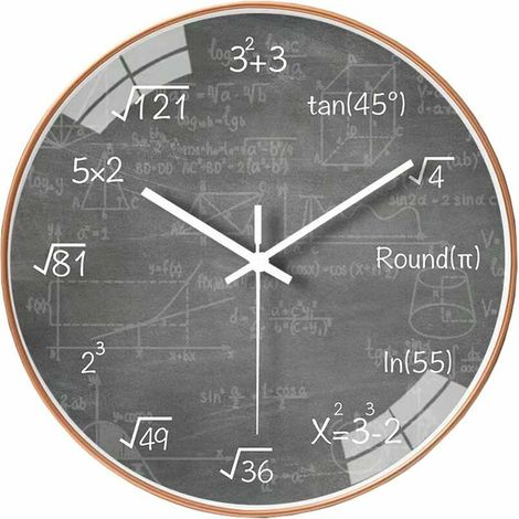royaluxe - Horloge murale sans tic-tac, horloge murale cuisine, grande horloge murale moderne, horloge murale cuisine, horloge murale vintage, décoration horloge murale pour salon, chambre, bureau - o (1/5)