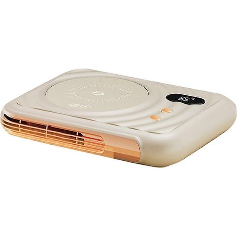 2-in-1 Tassenwärmer mit Ventilator, elektrischer Tassenwärmer, Tassenwärmer für Kaffee, Tee und Wasser, thermostatgesteuerter Tassenwärmer, Untersetzer, Tassenheizkissen, amerikanischer Stecker. (1/5)