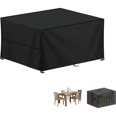 Housse Salon de Jardin Exterieur, Housses Table de Jardin 420D Tissu Oxford Bâche Table Jardin, Housse Protection Table Jardin, Imperméable Housses pour Table de Jardin, 120x80x75cm (1/5)
