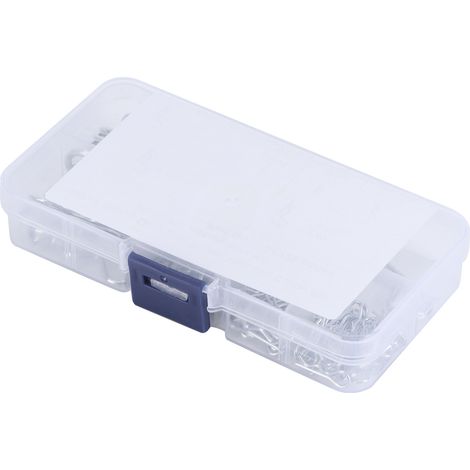100 Pièces Goupilles R pour Tracteur avec Boîte de Rangement en Plastique - Kit d'Assortiment d'Attaches (1/5)