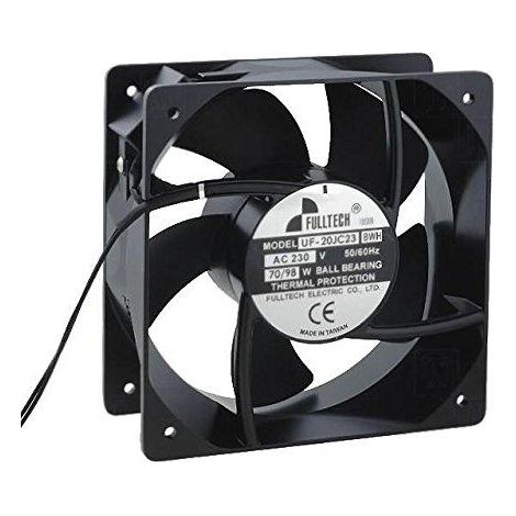 Ventilador 230Vac Medidas 205x205x90mm 2 Cables 70W Rodamiento Bolas