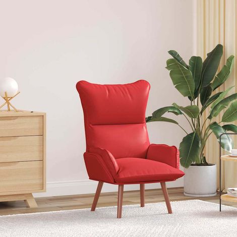 vidaXL fauteuil Rouge 69 x 74 x 93 cm Simili cuir (1/5)