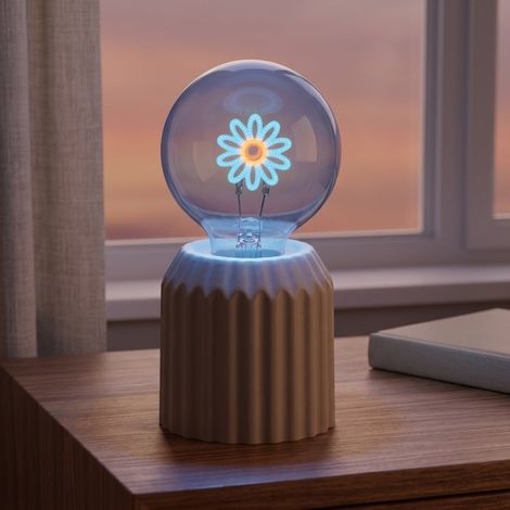 Bloom Floral Neon Effect LED Lamp (1/2)