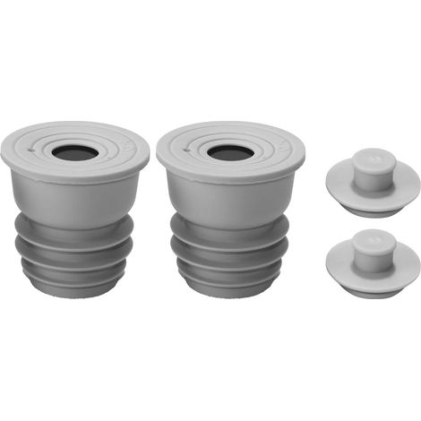 Lot de 2 raccords de tuyau d'évacuation en silicone pour machine à laver - 35-40 mm - Pour salle de bain, cuisine (1/5)