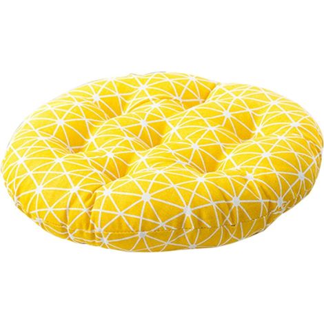 Coussin De Méditation Rond - Tissu Coton Et Lin Respirant - Pour Yoga Tatami Bureau Et Jardin - 40x40 Cm (1/4)