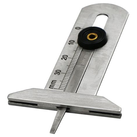 Jauge de profondeur de bande de roulement de pneu 0-30mm vernier de pneu en acier inoxydable modèle de règle de bande de roulement pneu,LUCKY-88 (1/4)