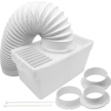 Kit universel de condensateur de tuyau de ventilation pour sèche-linge avec 3 adaptateurs (1,2 m) (1/5)