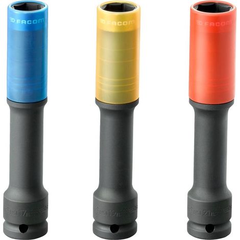 Facom Impact Wheel socket 17-19-21 mm set
