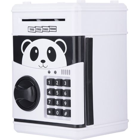 Mini tirelire mignonne, coffre-fort électronique à code pour dépôt d'espèces. (1/5)