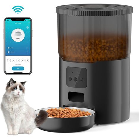 Distributeur automatique de croquettes pour chats et chiens, connecté en Wi-Fi. (1/5)