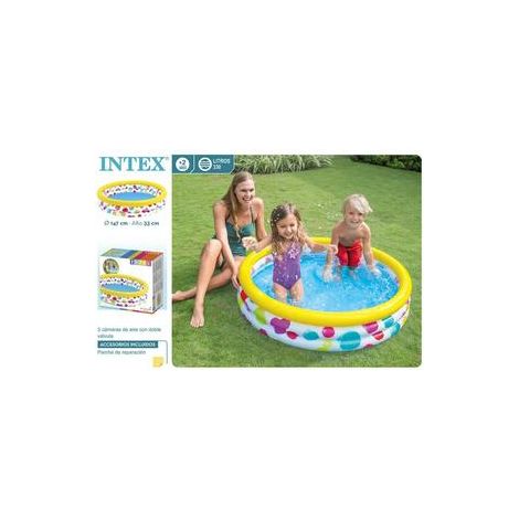 PISCINA HINCHABLE 3 TUBOS 147X33 CM