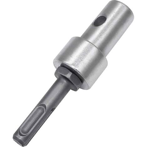 Adaptateur de perceuse électrique pour perceuse sans fil et perceuse sans fil, SDS Plus vers filetage de 1,3 cm (M13 x 15 mm) - Tige ronde pour visseuse à percussion (1/4)
