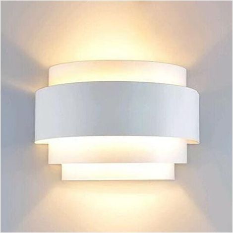 LED Wall Lights Indoor Up Down Wall Lamp Modern White Downlighter for Living Room Bedroom Corridor Hallway, Warm White(Bulb Not Included) [Energy Class A++] (1/5)
