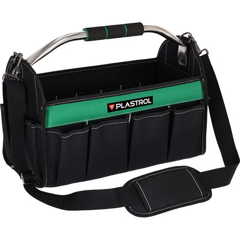 Werkzeugtasche für Monteure, 40 x 32 x 20 cm, Werkzeugorganizer mit Tragegurt (1/5)