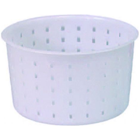 Forma per formaggio caciotta gr.700 - Ø superiore cm.11,6 - Ø inferiore cm.10,7x7h. - 10 pz