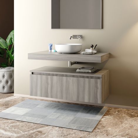 CASSETTONE BAGNO SOSPESO 100CM - DIM. CM(LXPXH): 100X46X30  ARAMO LIGHT  - MOB